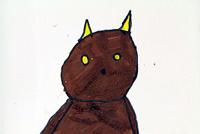 Têtes plus ou moins plates : Bas relief, monotype et masques