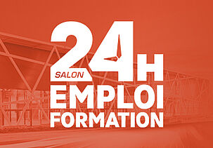 Affiche "24h pour l’Emploi et la Formation - Poitiers 2026"