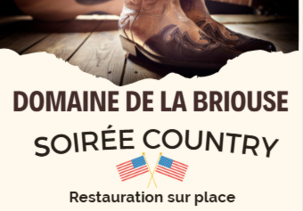 Affiche Soirée country au Domaine de la Briouse